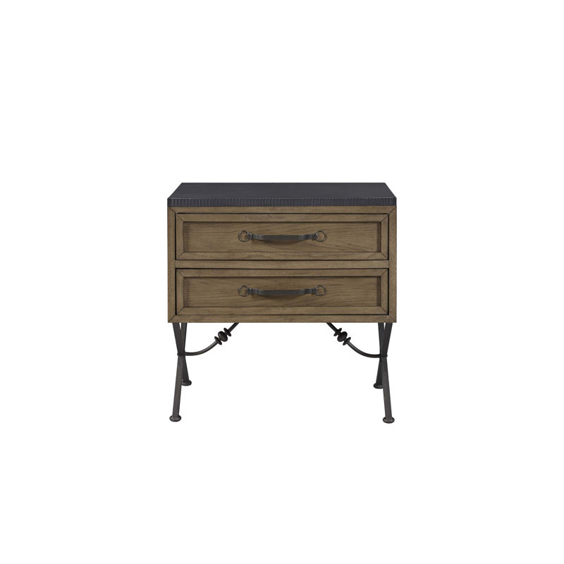 2 Drawer Nightstand - Almond