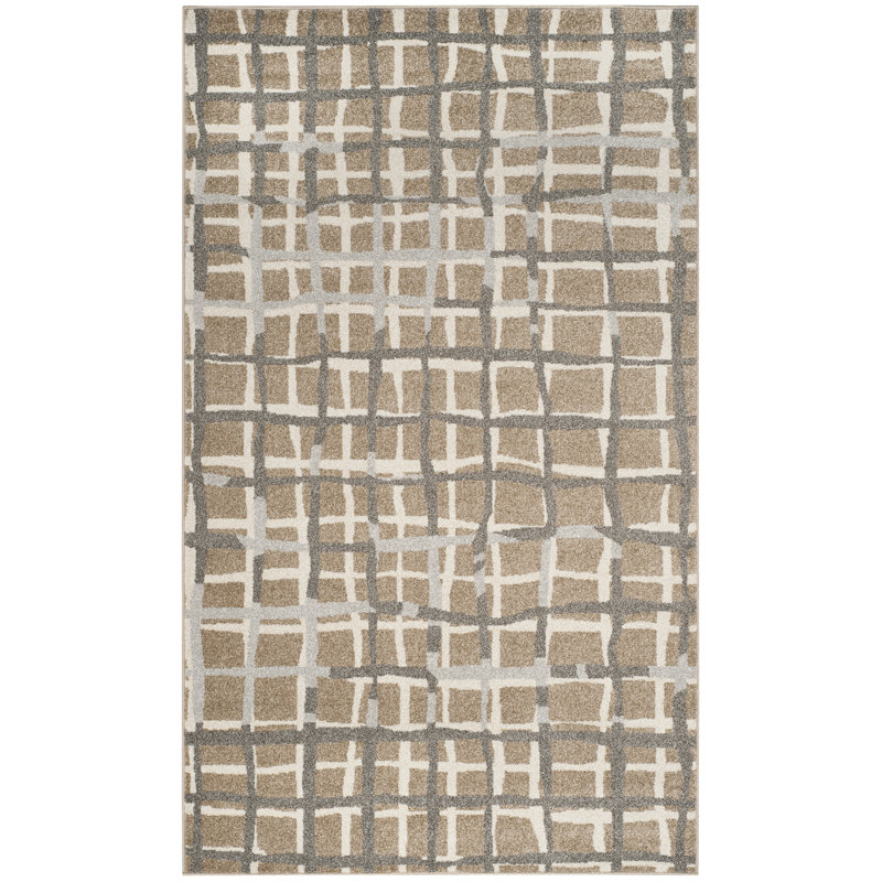 Seto Performance Abstract Rug, Rectangle 4' x 6'