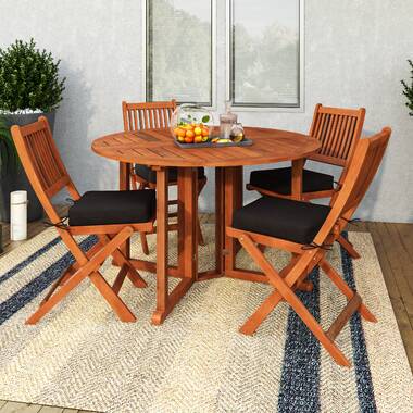 Large Round Outdoor Dining Set 8 Seater Grey Garden Table and Chairs –  Quatropi