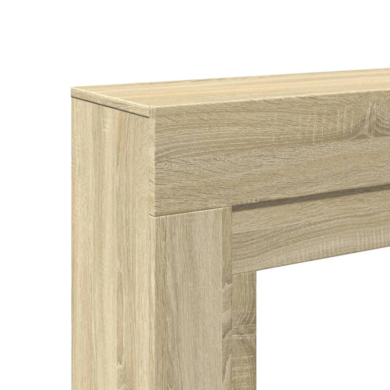 Fireplace Surround 39.4X11.8X34.4" Engineered Wood, Sonoma Oak