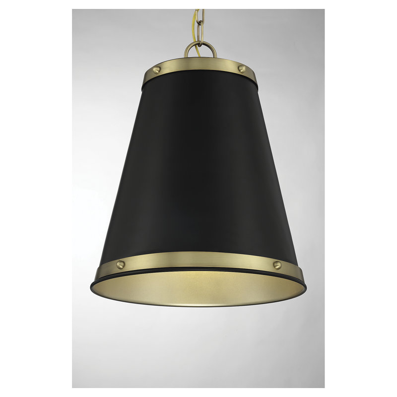 Luminaire suspendu conique à 1 lumière Tonza