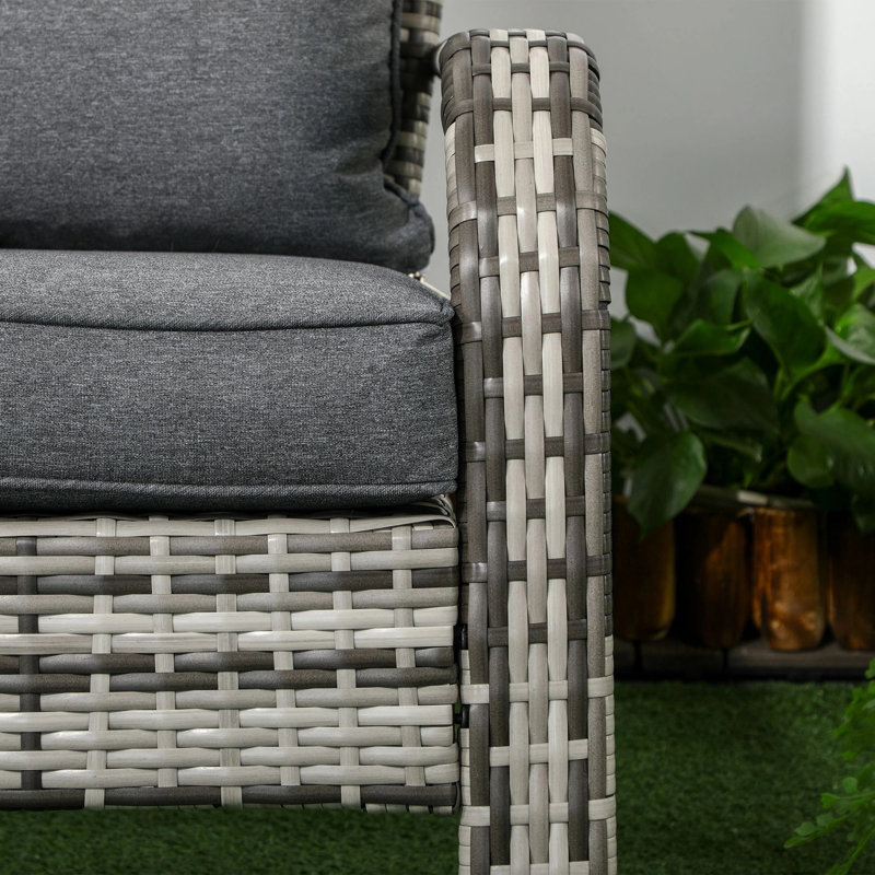 Chaise longue Kadarian Adirondack, Gris, Gris