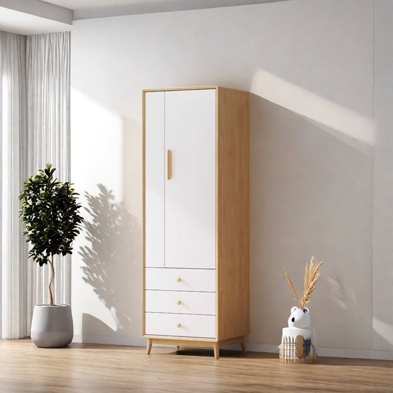 Garde-robe moderne et simple, Burlywood / blanc