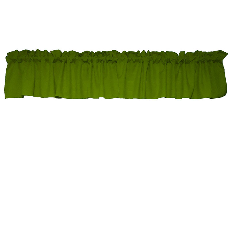 Pastorella Tailored Window Valance, 58" W x 24" L, Moss