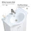 Ensemble de meuble-lavabo simple blanc 24 po