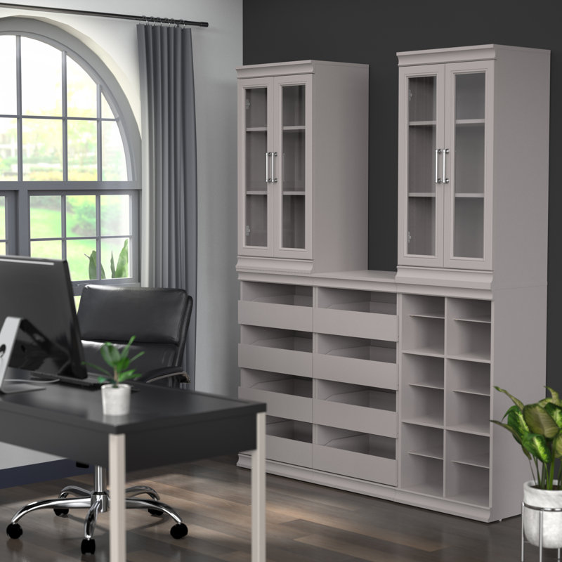 Modular Storage 64" W Closet System Reach-In Sets, Taupe