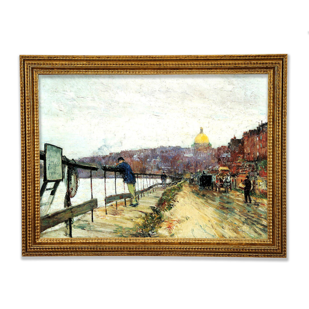 Hassam Charles River Und Beacon Hill - Einzelne Bilderrahmen Kunstdrucke