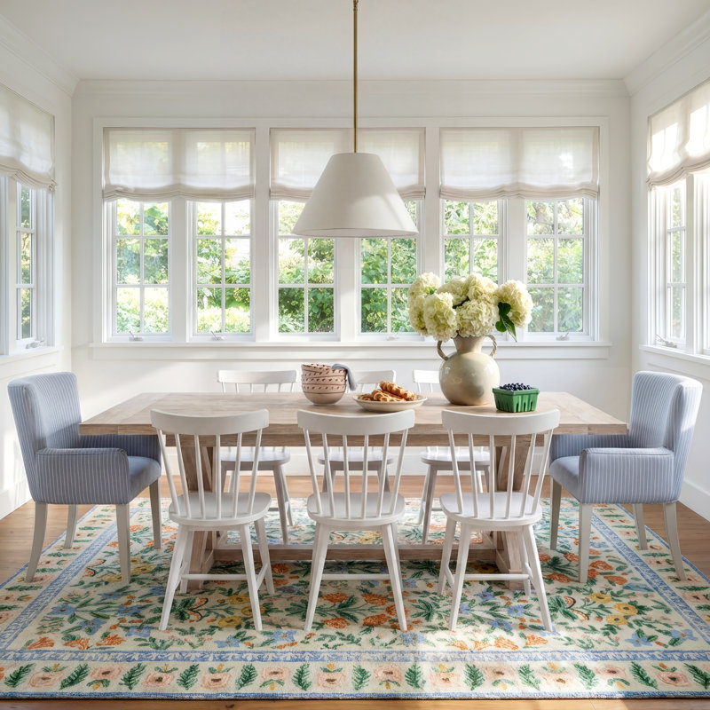 Lana Trestel Dining Table Set With Armchairs And Wooden Side Chairs
