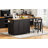 K&K 74.8" Kitchen Island with Extendable Dining Table, Kitchen Storage Cart with 3 Drawers, Power Outlet, Rolling Kitchen Island on Wheels with Spice Rack and 2 Door Cabinet, for Kitchen, Black-129469896
