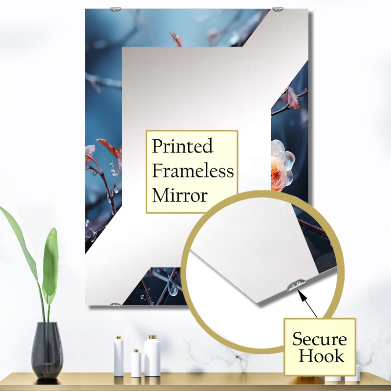 Coaxum - Miroir mural paysage d'hiver MIR134129, 40 po x 30 po