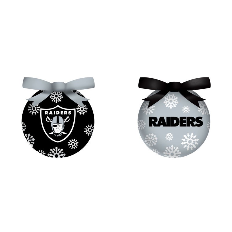 Ensemble d'ornement boule NFL, Raiders d'Oakland