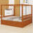 Traditional Wooden Canopy Bed with Practical Storage Drawers-520123767-520123765
