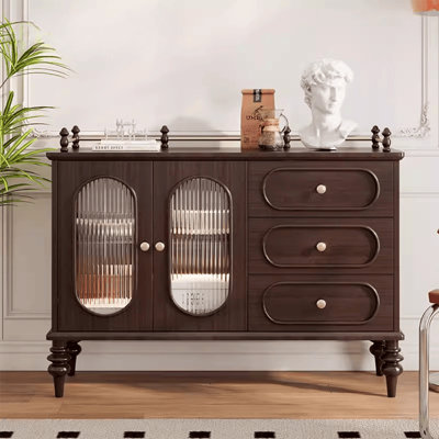 French retro-style solid wood sideboard