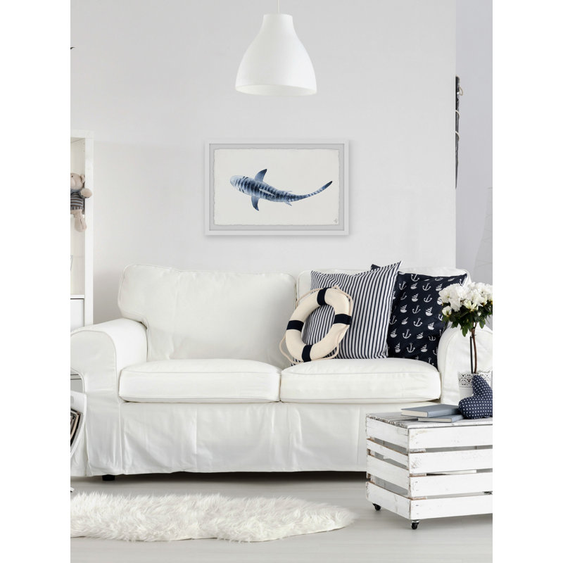 «Citlali Striped Shark», reproduction encadrée, H 24 po x l 36 po x P 1,5 po