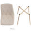 49cm H Linen Upholstered Side Chair in Beige-114193358