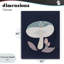 Toile champignon floral, design par Metka Hiti-874036152