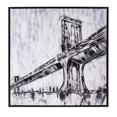 «Triborough Bridge», art mural sur toile flottante, peinture sur toile