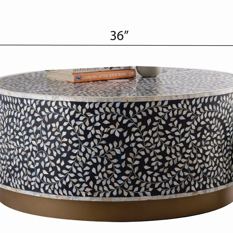 Table basse Luxe bleu marine