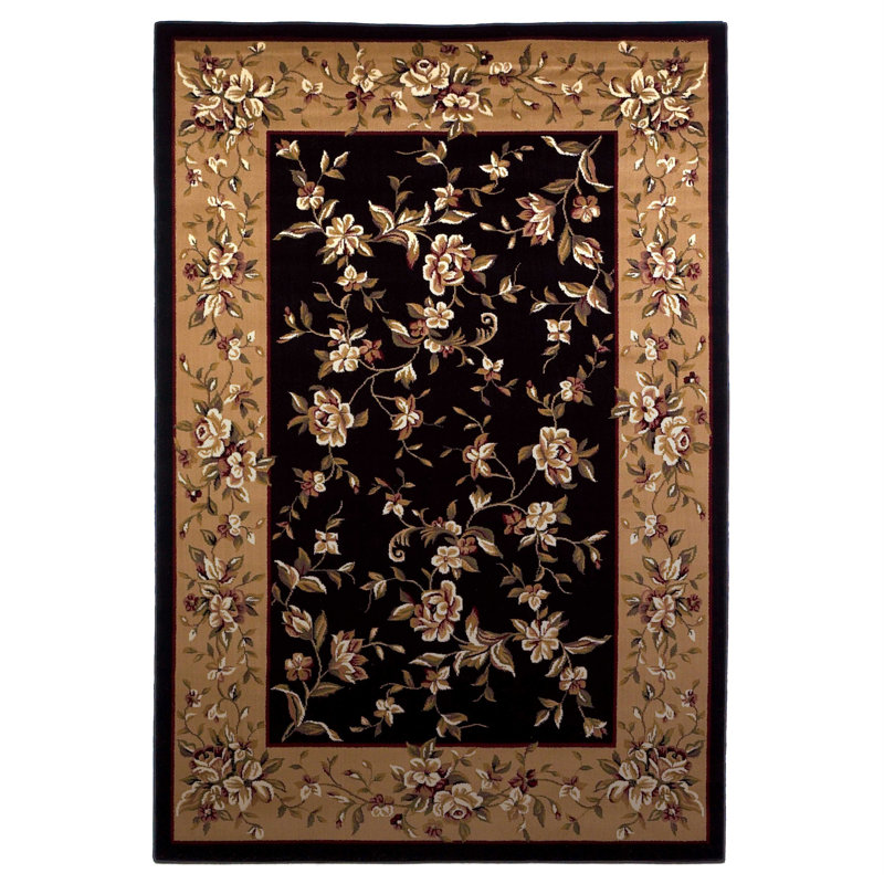 Daine Floral Indoor Rug, Round 7'7"