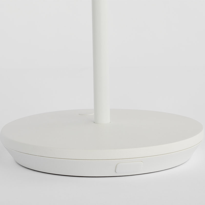 Nevis Short Accent Rechargeable Table Lamp, White