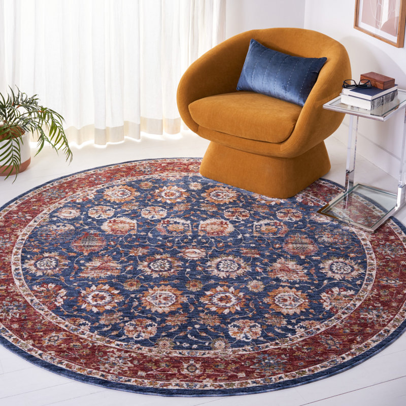 Deriel 700 Performance Southwestern Rug, Round 6'7"