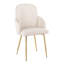 Jaquavia Fabric Upholstered Arm Chair in Cream-911342249-911342254