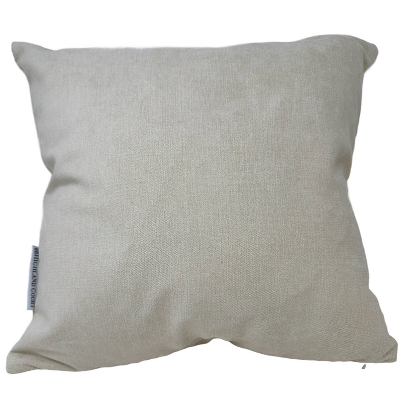 Bark Weave Decorative Throw Pillow Covers (Set of 2), Ivory, 14x14 Inch
