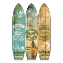 Paradise Found Surfboard Bamboo Cutting Board