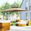Parasol excentré 10 pi avec base Outsunny-1065259257