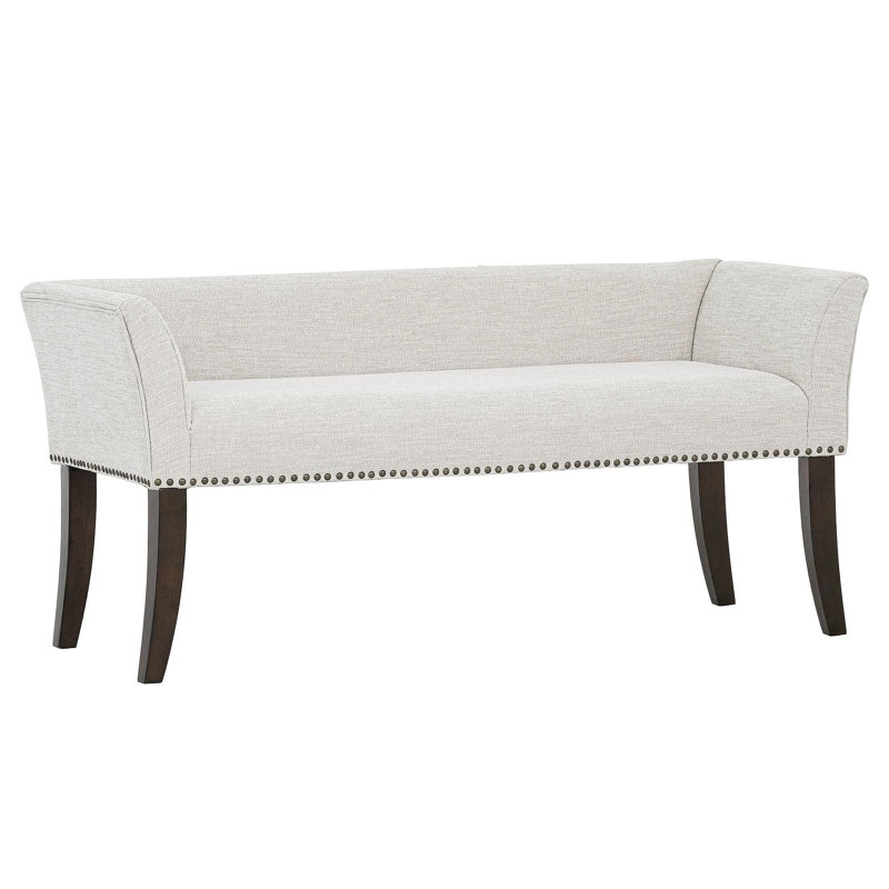 Upholstered Bench, Cream