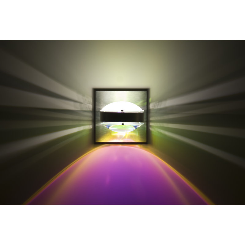 Optos Wall Light, Clear, Brushed Aluminum