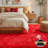 Red Fluffy Area Rugs for Living Room, Soft Shag Rug for Bedroom, Indoor Fuzzy Carpets, Upgrade Non Slip Backing, Ideal For High Traffic Areas-1090053675-1090053666
