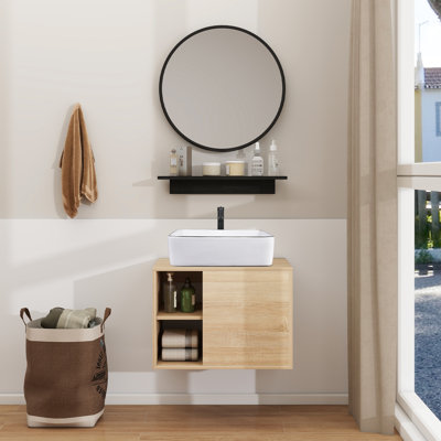 Bucharest 24'' Single Bathroom Vanity with Plastic Top