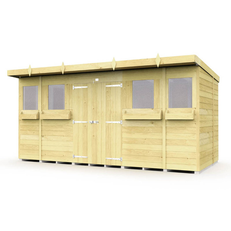 Pent Summer Shed, 14ft W x 8ft D