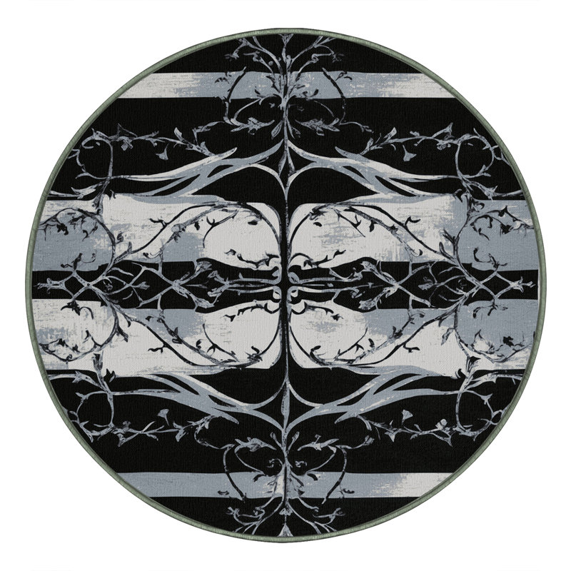 Silver Eclipse Rug, Round 6'