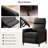Mid-Century Modern Push-Back Wood-Framed Leather Recliner-827639081