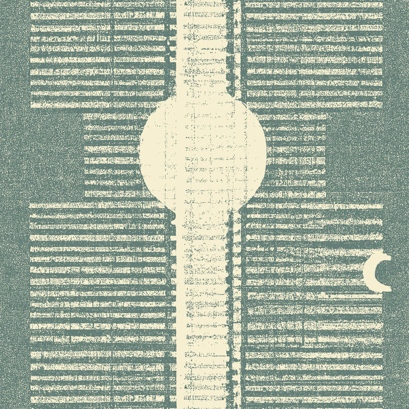 Inyanga Wallpaper, Non-Pasted, Faux Grasscloth, Blue Jade