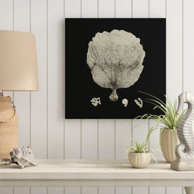 Black And Tan Coral II by Vision Studio - Wrapped Canvas Print