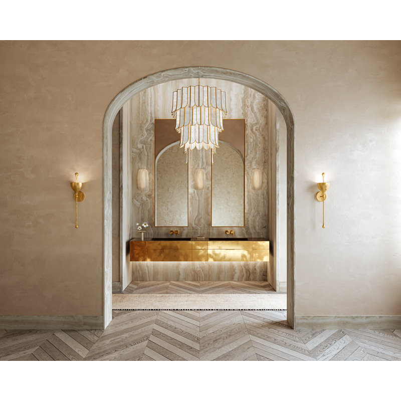 Antalya 1 Light Wall Sconce, Gesso White