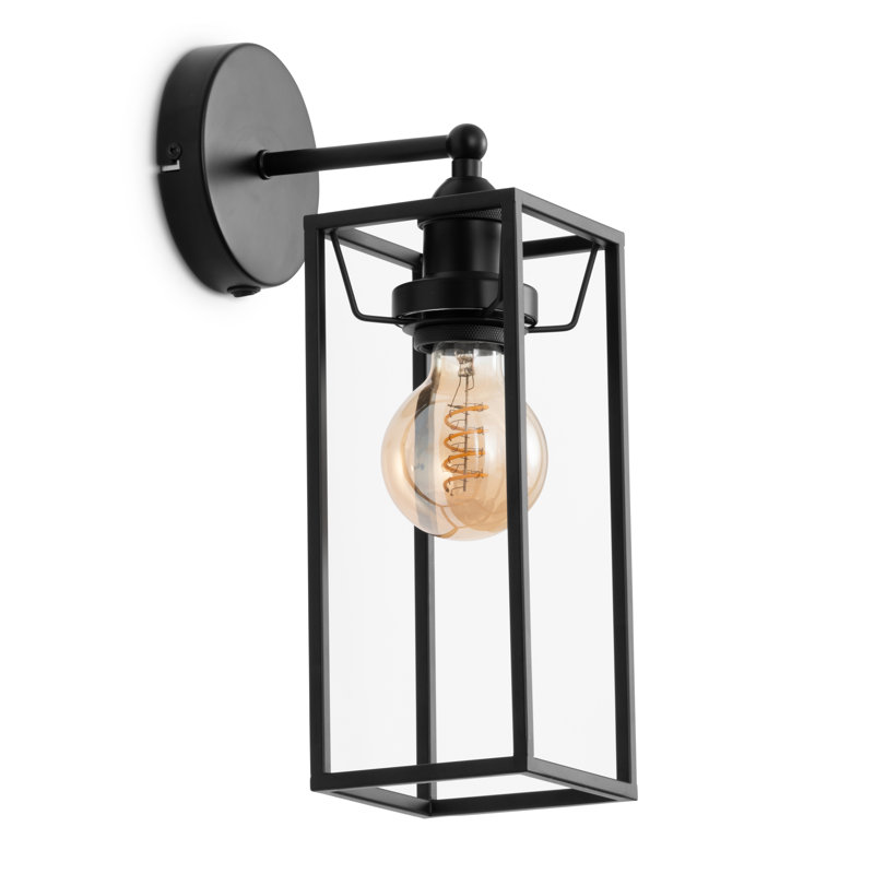 QUATTRO MATT BLACK WALL LIGHT