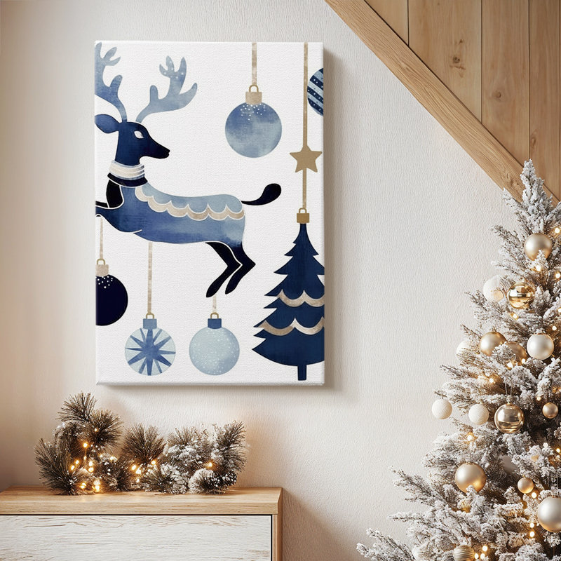 Frostlit Icicles at Dawn - Toile tendue avec châssis de qualité supérieure, H 36 po x l 24 po