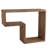 Aitken Hexagon Teak Solid Wood Floating Shelf