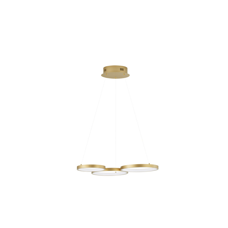 3 - Light Gold LED Unique/Statement Pendant