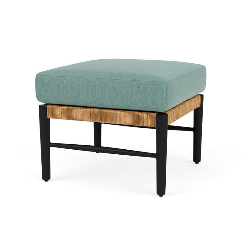 Galloway Outdoor Ottoman Patio Ottoman, Loveboat Mint
