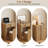 Wood Makeup Vanity Set with Flip Top Mirror & 3 Adjustable Lighting Modes-1244736280