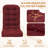 Outdoor Replacement Cushion Set  4.7" Thick High Back Seat / Back Cushions with Ties, Buckle (Set of 2)-2107597929