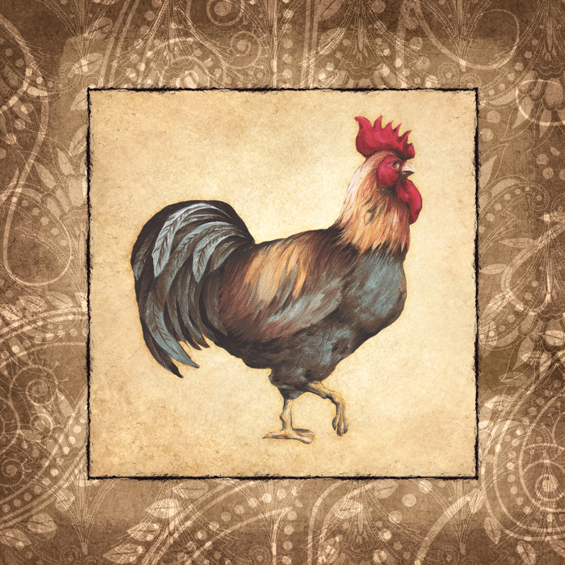 Roster Walking - Wrapped Canvas Print, 91cm H x 91cm W x 3.8cm D