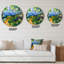Simple Road in Spring Tree Forest - Horloge murale-59913242