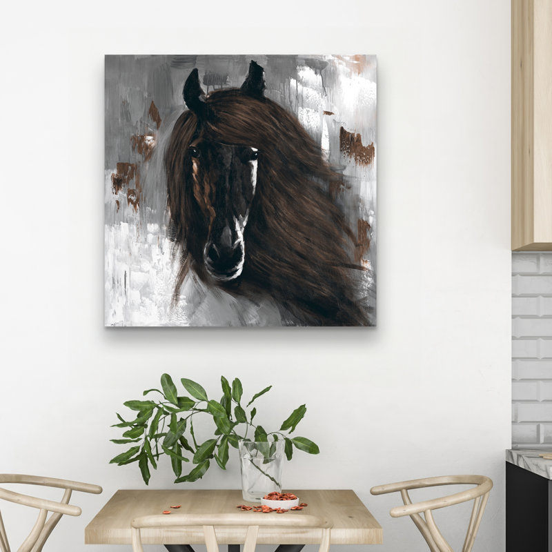 horse - 32"x32" art on canvas