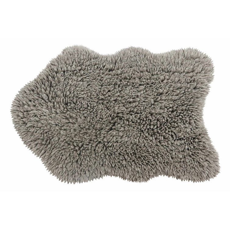 Sheep Of The World Hand Tufted Wool Area Rug in Sheep Gray